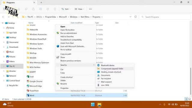 Menambahkan Icon Word, Excel Di Desktop Windows 11