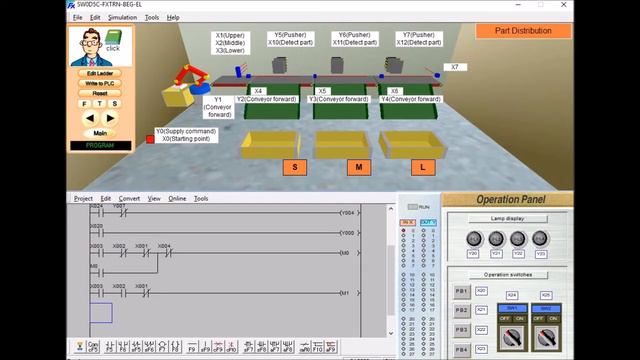 DESARROLLO DE PRACTICA MITSUBISHI FX TRAINING, ESCENARIO F-3 смотреть онлайн