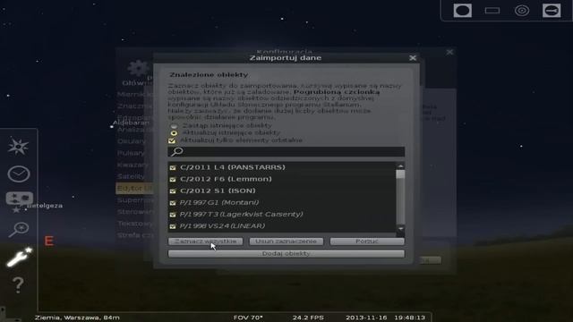 Stellarium - Dodawanie komet i asteroid смотреть онлайн