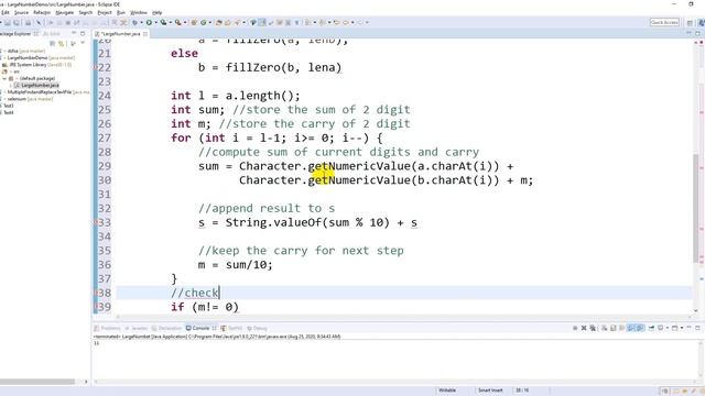 Sum of two large numbers in Java смотреть онлайн