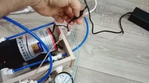 Как сделать(подключить) проводку к помпе в системе обратного осмоса..mp4