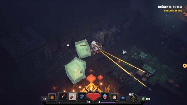 Minecraft Dungeons - Прохождение | Мокрое болото | Первый босс смотреть онлайн