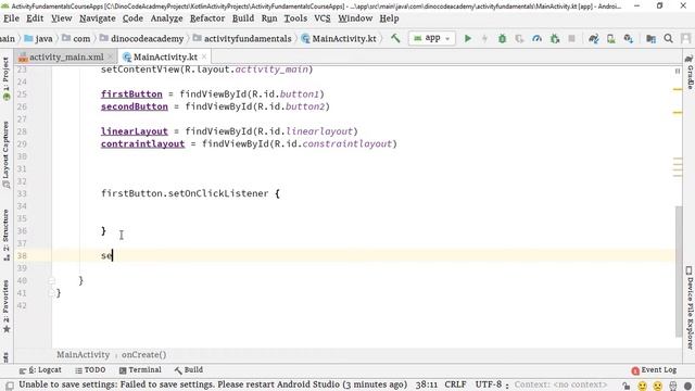 2 App with kotlin to Handle the Button Click Event by using way 2 | Handling onClick Event | Part: смотреть онлайн