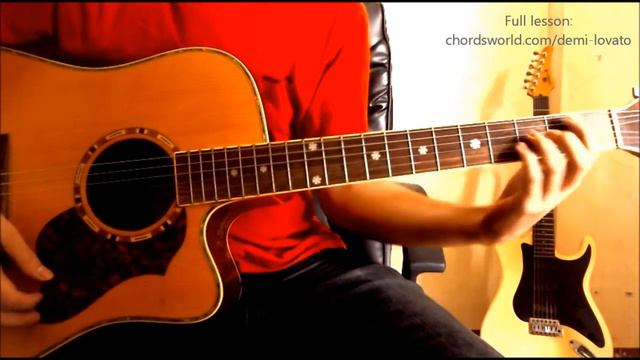 Neon Lights Chords "Demi Lovato" ChordsWorld.com Guitar Tutorial смотреть онлайн