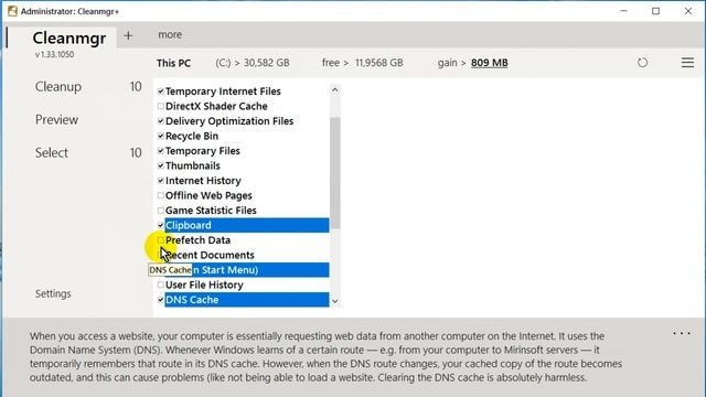 Программа для чистки компьютера Cleanmgr+ смотреть онлайн