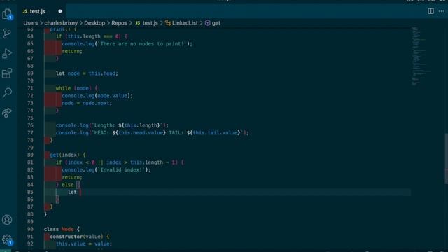 Singly Linked List JavaScript смотреть онлайн