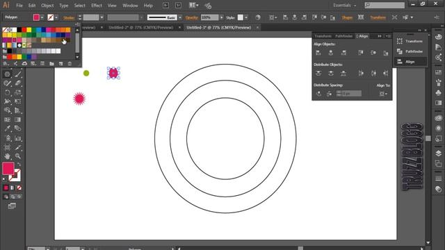 TUTORIAL DE ILLUSTRATOR: Cómo DISTRIBUIR OBJETOS alrededor de un CÍRCULO en ADOBE ILLUSTRATOR смотреть онлайн
