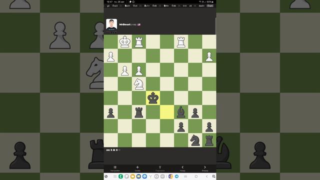 Играю с ботом Mr Beast в chess.com смотреть онлайн