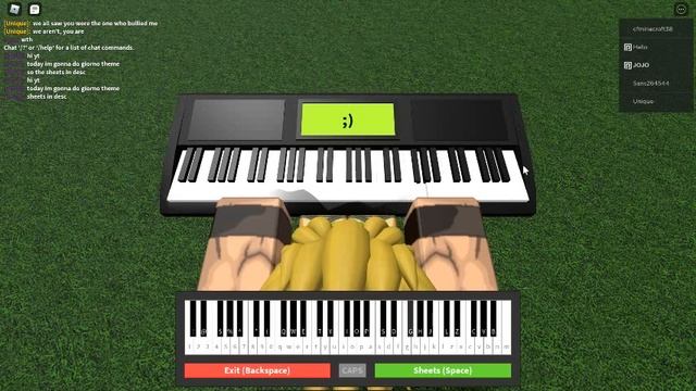 giorno theme | Roblox Piano sheets | tutorial смотреть онлайн