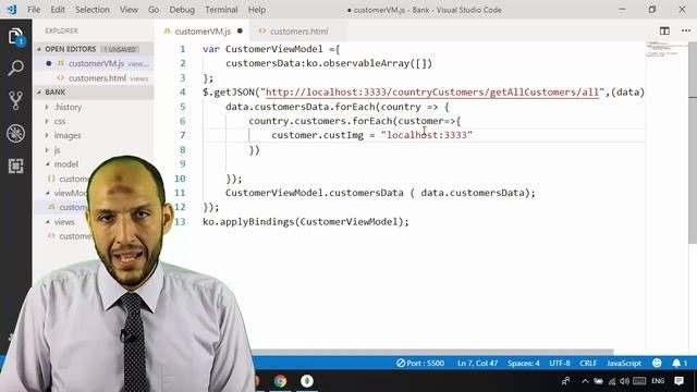 35 Nodejs MVC Knockout Project FrontEnd render images files from backend to frondend app смотреть онлайн