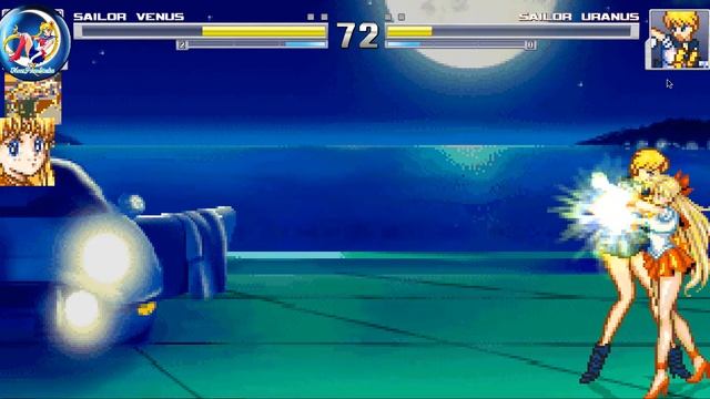 Sailor Moon MUGEN Playthrough Sailor Venus (Arcade Mode)