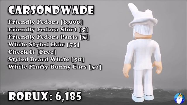 White Friendly Fedora Hat Roblox Outfits смотреть онлайн