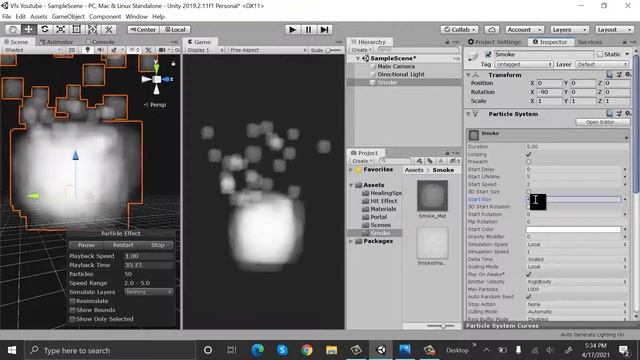 Smoke VFX Particle System | How to make Smoke in unity using Particle System VFX смотреть онлайн