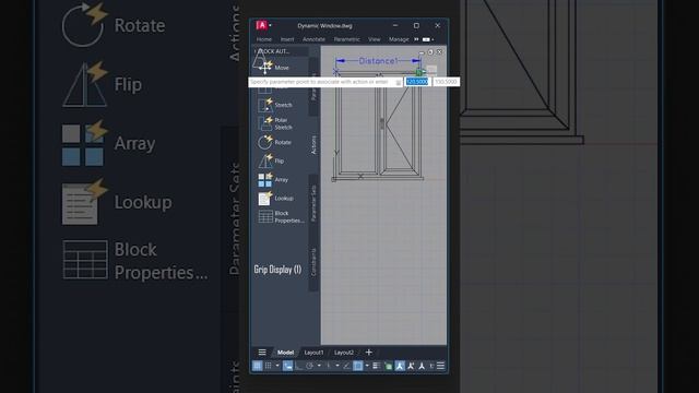 Dynamic Window - AutoCAD Tutorial #architecture #civilengineering #architecturedesign смотреть онлайн