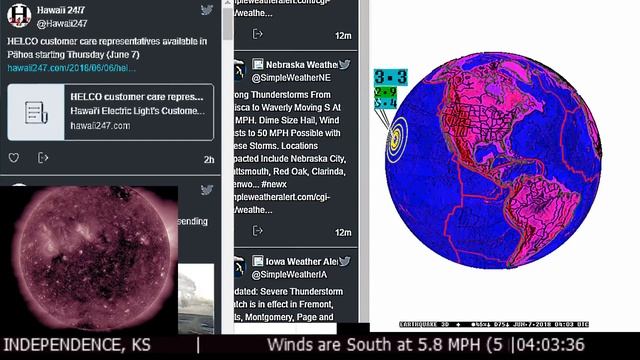 News Earthquakes Space Weather Storm Warnings Tornado Watches Kilauea Volcano Flood Solar Flare смотреть онлайн