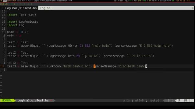 Beginner Haskell Exercises - Log File Parsing 1/10 смотреть онлайн