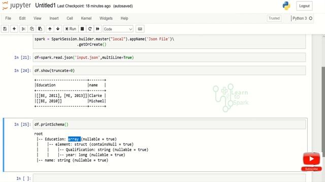 Spark Scenario Based Question | Handle JSON in Apache Spark | Using PySpark | LearntoSpark смотреть онлайн