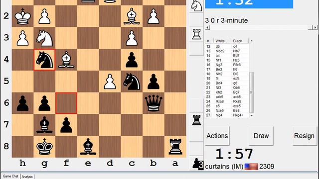 3 minute chess #140: GM Tibor Tolnai vs IM Greg Shahade - Ruy Lopez смотреть онлайн