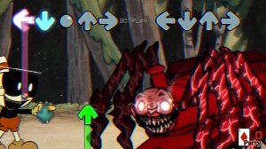 CUPHEAD VS CHOO CHOO CHARLES in Friday Night Funkin' Mod 🎶 FNF Threefolding But Choo Choo Sings It