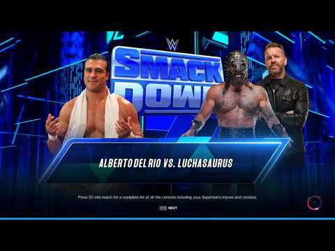 WWE2K23 Alberto Del Rio vs Luchasaurus w/Christian смотреть онлайн