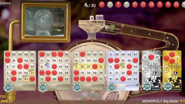 Crazy Time / Monopoly BigBaller 3 back to back 5 rolls смотреть онлайн