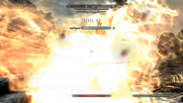 Skyrim - Blood Dragon flees my legendary daedric bow and sword skills (not) смотреть онлайн