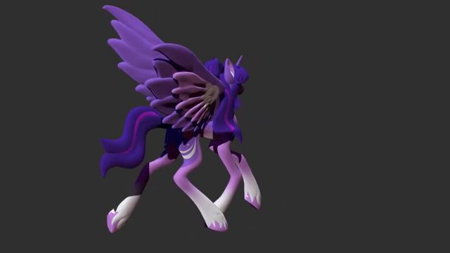 Twilight Sparkle 3D model смотреть онлайн