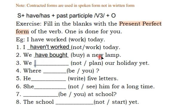 Present Perfect Tense I AP new syllabus I Blossoms 7th class English смотреть онлайн