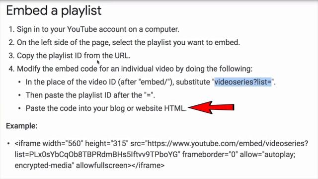 How To Embed a YouTube PLAYLIST смотреть онлайн