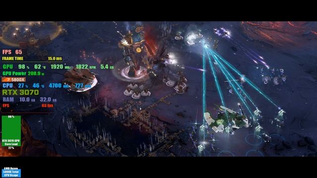 Warhammer 40,000: Dawn of War III RTX 3070 Gigabyte Eagle Benchmark Ryzen 5800x 2160p 4k смотреть онлайн
