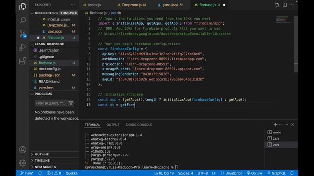 React Dropzone #5 Connect the app to firebase смотреть онлайн