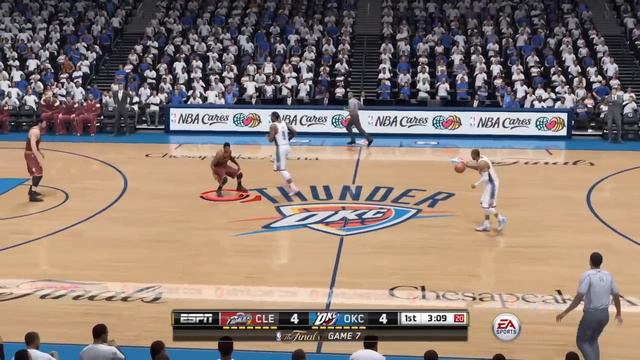 NBA Live 15 Gameplay PS4 HD Cavaliers vs. Thunder NBA Finals 1st Quarter смотреть онлайн