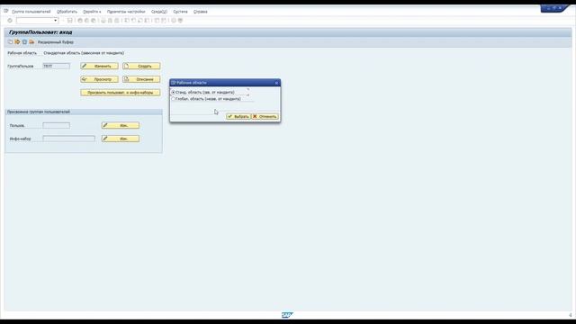 Что такое группы пользователей и области в SAP Query? смотреть онлайн