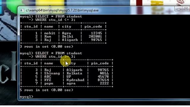 21. WHERE Clause and Greater then less than in SQL | Hindi смотреть онлайн