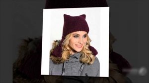 Котошапки  для модниц.  Шапочки с ушками. Стильная вязанная шапочка кошка  Котошапка спицами