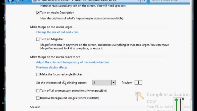 How to change the thickness of the blinking cursor in Microsoft Windows 8 смотреть онлайн