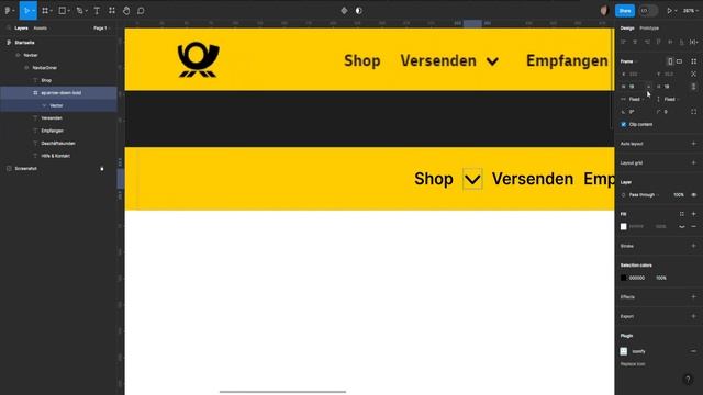 Navigation der deutschepost.de nachbauen | Figma Grundlagen Tutorial mit Leontin Kremer смотреть онлайн