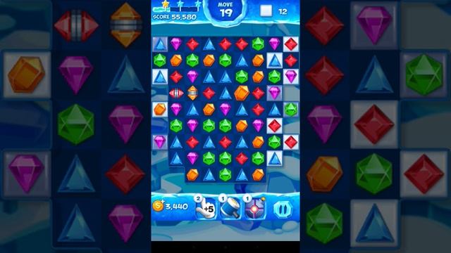 Jewel Pop Mania:Match 3 Puzzle Level 185 ( Ice Cream Town Episode ) - Walkthrough ( No Booster ) смотреть онлайн