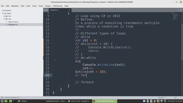 CSharp Lesson Regarding Loops Based on Examples #CSharp смотреть онлайн