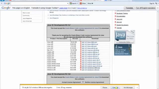 Java Instalación del JDK7 смотреть онлайн