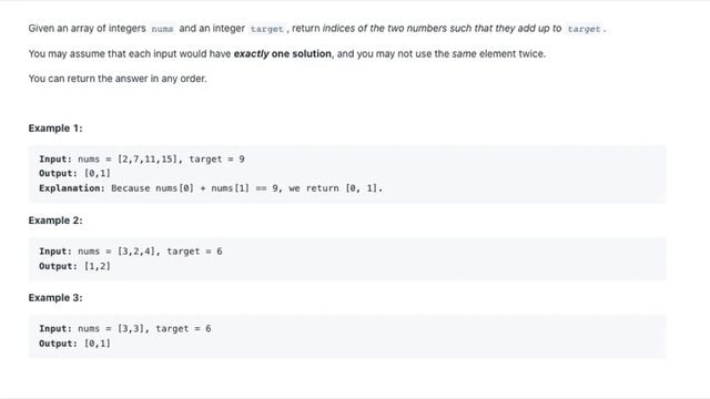 Two Sum - LeetCode 1 - Java Solution смотреть онлайн