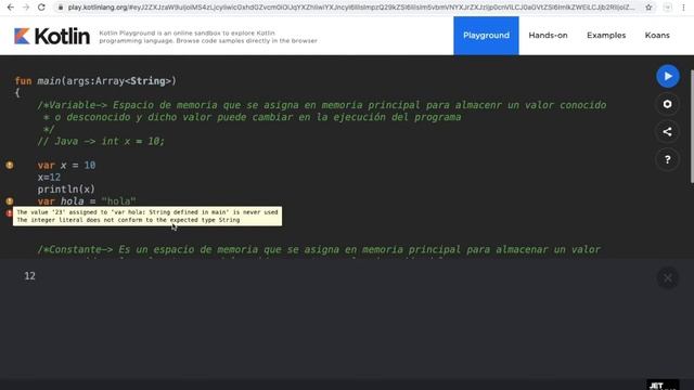 05. Kotlin. Declaración de variables y constantes en Kotlin. смотреть онлайн