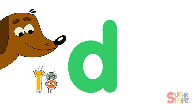 The Letter D | Learn The Alphabet | Super Simple ABCs смотреть онлайн