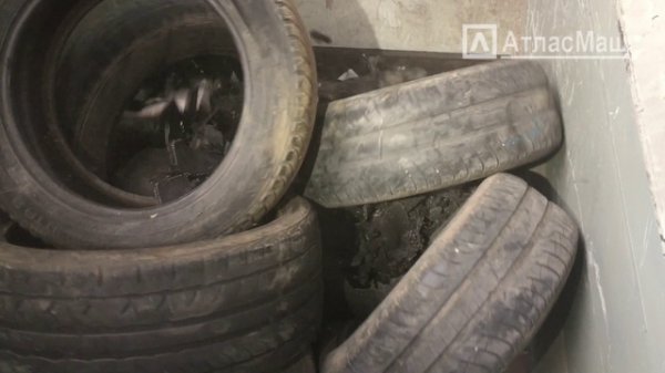 Шредер для шин. Шредер однороторный для резиновых покрышек. Атласмаш