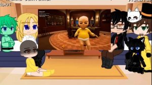 •~Реакция персонажей из игры Ребëнок в жëлтом на Валеру Гостера Гоняюсь за лысым ?? 4 часть~•