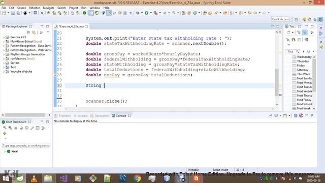 Introduction To Java Programming Exercise 4 23a смотреть онлайн