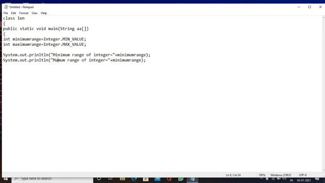 how to find the range of integer & long in java /range kese find kare datatype ka java me смотреть онлайн
