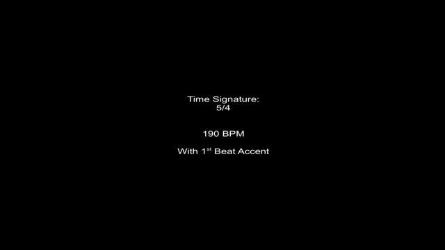 Metronome 5/4 190BPM w/ 1st Beat Accent смотреть онлайн