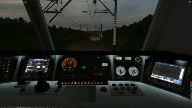 ZDSimulator, скорый поезд № 28 от Симферополя до Мелитополя (2014 г.) на ЧС2К с TWS v. 2.7 смотреть онлайн