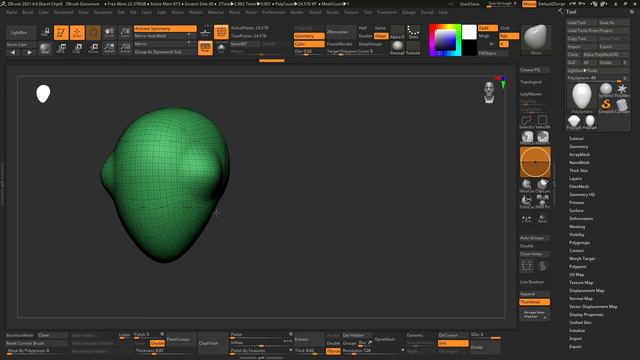 ZBrush Tip: Move Brush with Alt смотреть онлайн